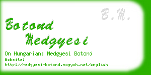 botond medgyesi business card